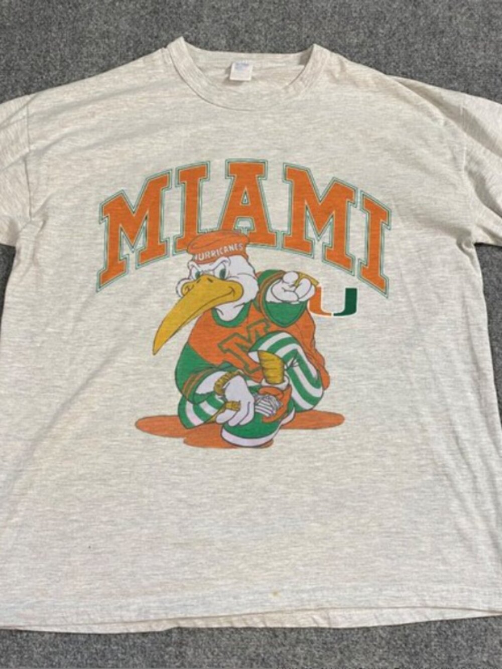 Vintage 90s Miami Hurricanes Shirt, University Of Miami Hurricanes Shirt tee